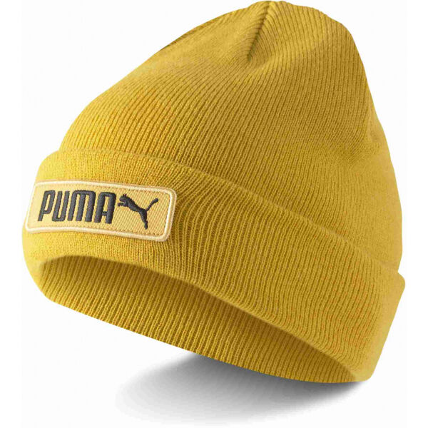 Puma CLASSIC CUFF BEANIE Žlutá UNI - Pánská pletená čepice Puma