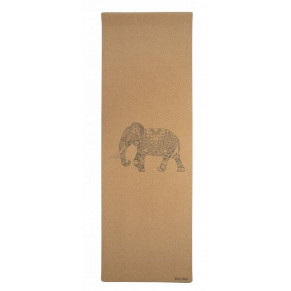 SHARP SHAPE CORK TRAVEL YOGA MAT ELEPHANT Hnědá  - Jogamatka SHARP SHAPE