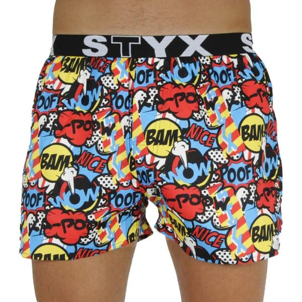 Styx MEN'S BOXERS SHORTS SPORTS RUBBER Mix XL - Pánské trenky Styx