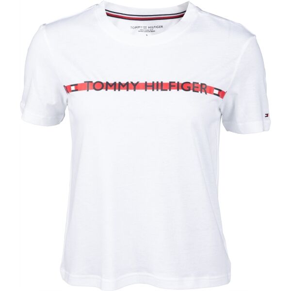 Tommy Hilfiger SS TEE Bílá S - Dámské tričko Tommy Hilfiger