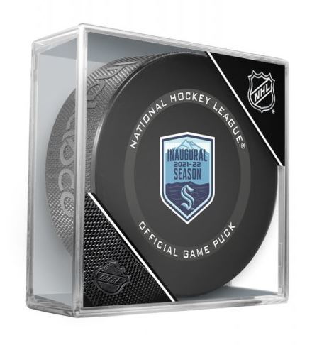 InGlasCo Fanouškovský puk NHL Inaugural 2021-2022 Season Team Game Puck