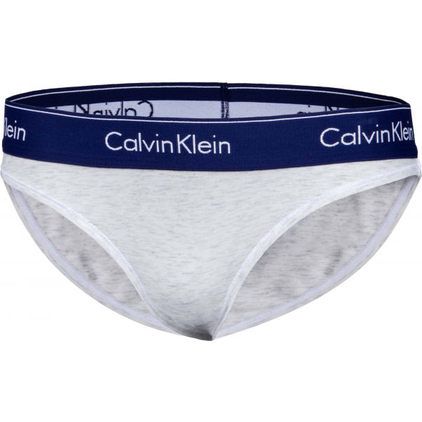 Calvin Klein BIKINI Šedá M - Dámské kalhotky Calvin Klein