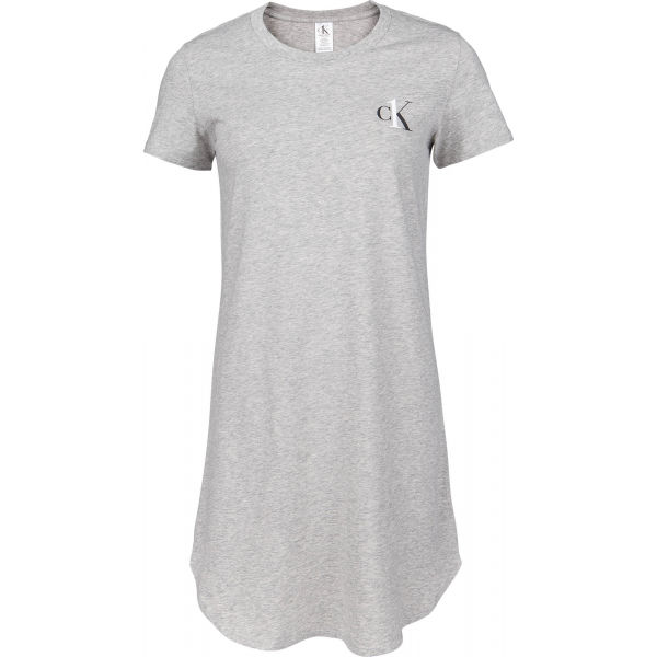 Calvin Klein S/S NIGHTSHIRT Šedá XS - Dámská noční košile Calvin Klein