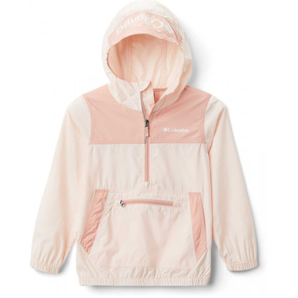 Columbia BLOOMINGPORT WINDBREAKER Růžová XS - Dívčí větrovka Columbia