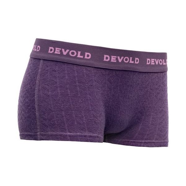 Devold DUO ACTIVE W BOXER fialová XS - Dámské boxerky Devold