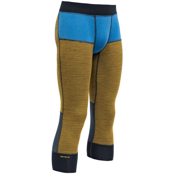 Devold TUVEGGA SPORT AIR MAN 3/4 LONG JOHNS Hnědá M - Pánské oboustranné 3/4 podvlíkačky Devold