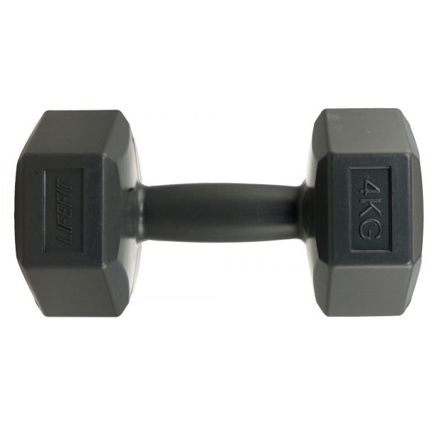 Lifefit ČINKA VINIL 4KG Černá 4 KG - Jednoruční činka Lifefit
