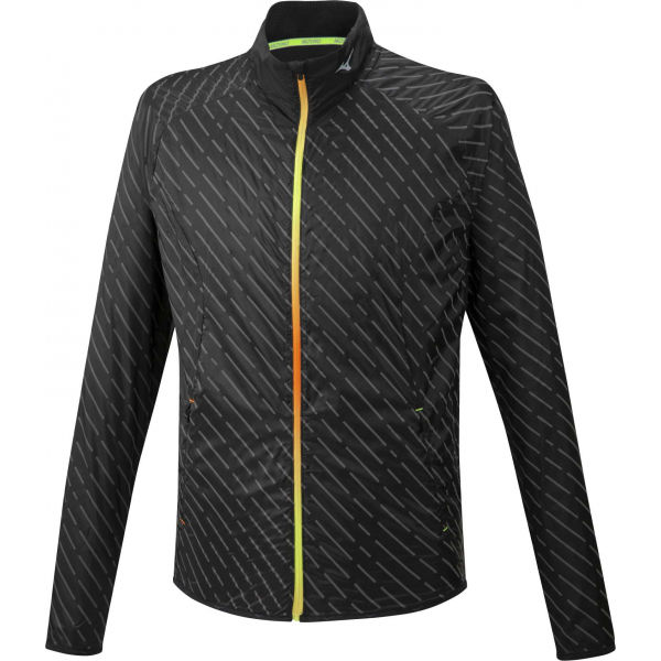 Mizuno REFLECT WIND JACKET Černá M - Pánská běžecká bunda Mizuno
