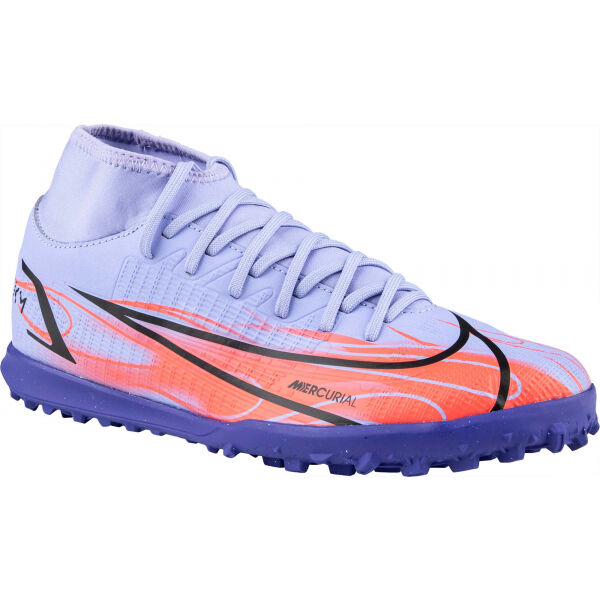 Nike MERCURIAL SUPERFLY 8 CLUB  KM TF Fialová 7.5 - Pánské turfy Nike