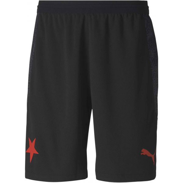 Puma SK SLAVIA HOME SHORTS PROMO Černá XL - Pánské fotbalové šortky Puma