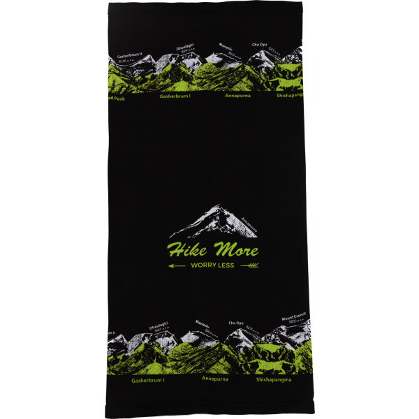 R-JET NÁKRČNÍK HORY Černá  - Multifunkční sportovní nákrčník R-JET