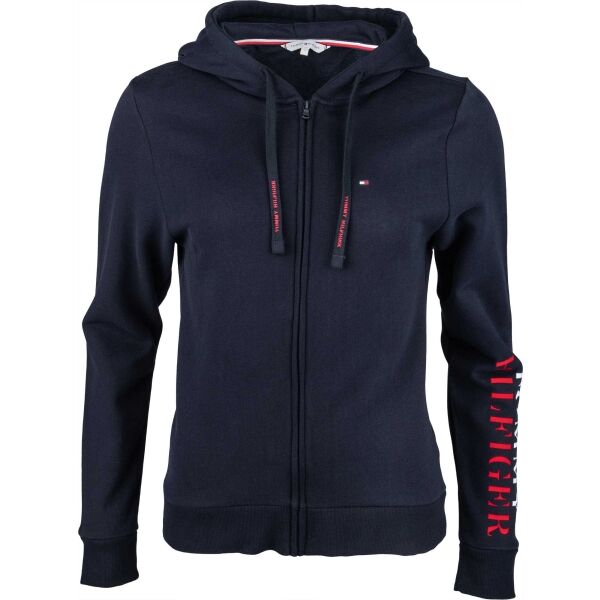Tommy Hilfiger FZ HOODIE Tmavě modrá S - Dámská mikina Tommy Hilfiger