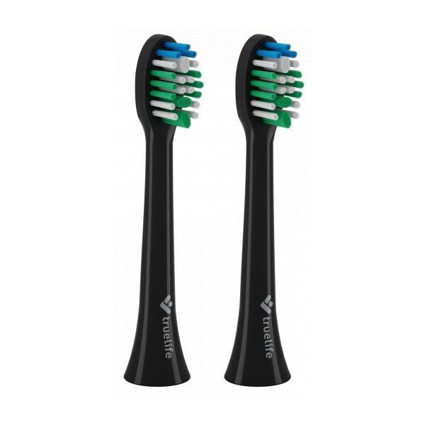 TRUE LIFE SONICBRUSH COMPACT HEADS STANDARD Černá UNI - Náhradní hlavice pro sonický kartáček TRUE LIFE