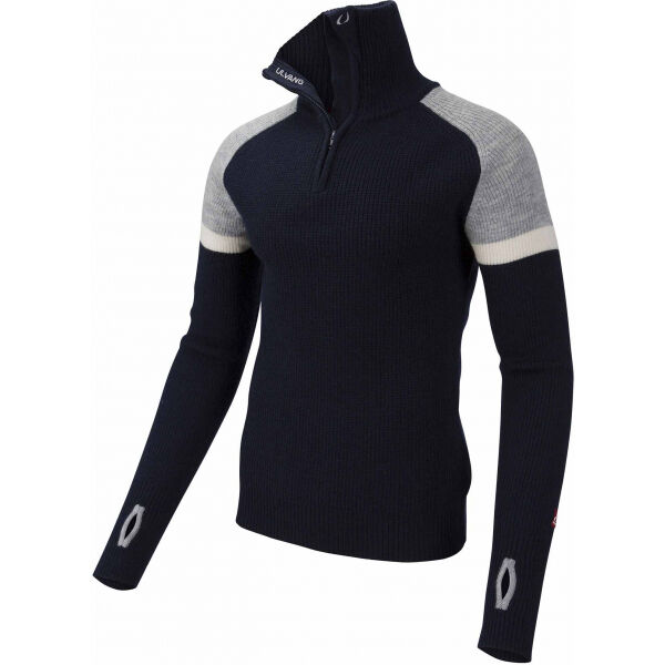 Ulvang ALTA HALF ZIP Tmavě modrá XL - Pánský svetr Ulvang