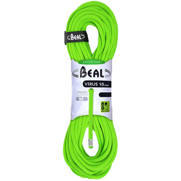 BEAL VIRUS 10mm 50m Zelená 50 - Lano BEAL