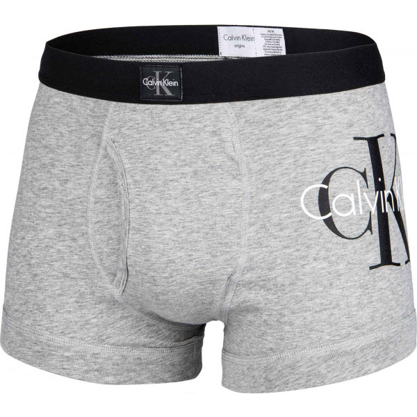 Calvin Klein TRUNK Šedá S - Pánské boxerky Calvin Klein