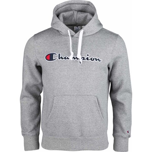 Champion HOODED SWEATSHIRT Šedá S - Pánská mikina Champion