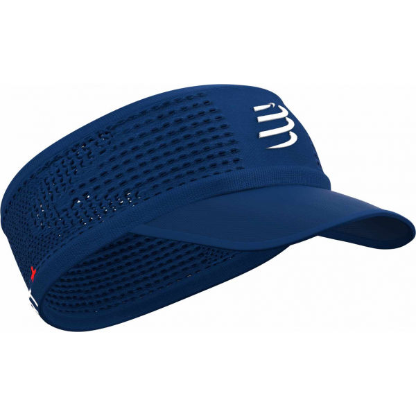Compressport SPIDERWEB HEADBAND ON/OFF Modrá UNI - Běžecká čelenka s kšiltem Compressport