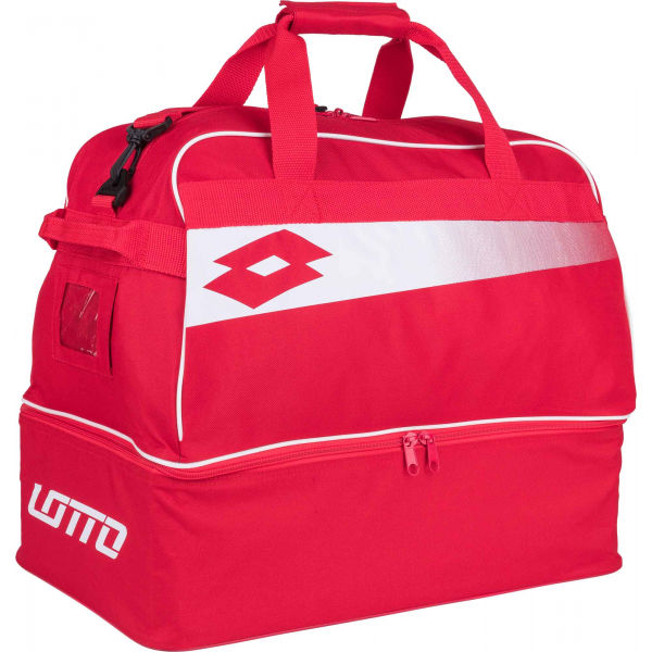 Lotto BAG SOCCER OMEGA JR II červená NS - Juniorská sportovní taška Lotto