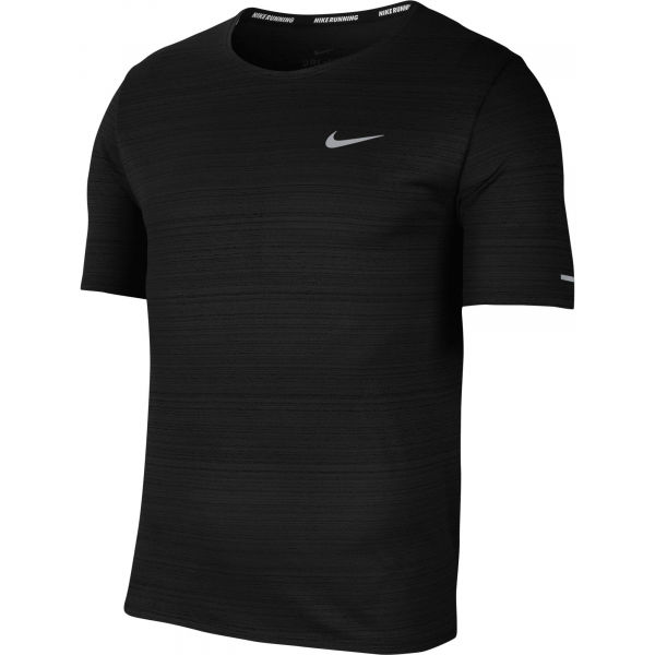 Nike DRI-FIT MILER Černá L - Pánské běžecké tričko Nike