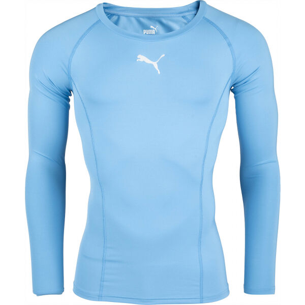 Puma LIGA BASELAYER TEE LS Modrá S - Pánské triko Puma