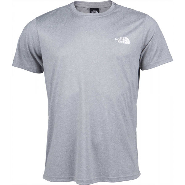 The North Face M REAXION RED BOX TEE Šedá M - Pánské triko The North Face