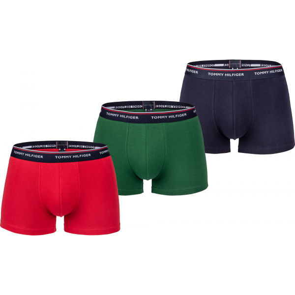 Tommy Hilfiger TRUNK 3 PACK PREMIUM ESSENTIALS Tmavě modrá S - Pánské boxerky Tommy Hilfiger