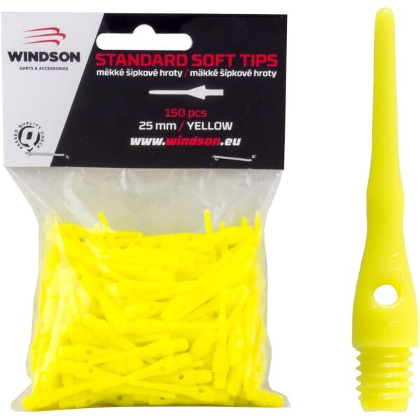 Windson HROTY SOFT 25mm - 150ks žlutá NS - Hroty na šipky Windson