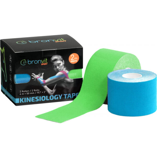 BronVit SPORT KINESIO TAPE SET 5CM X 6 M Set kinesiologických tejpů