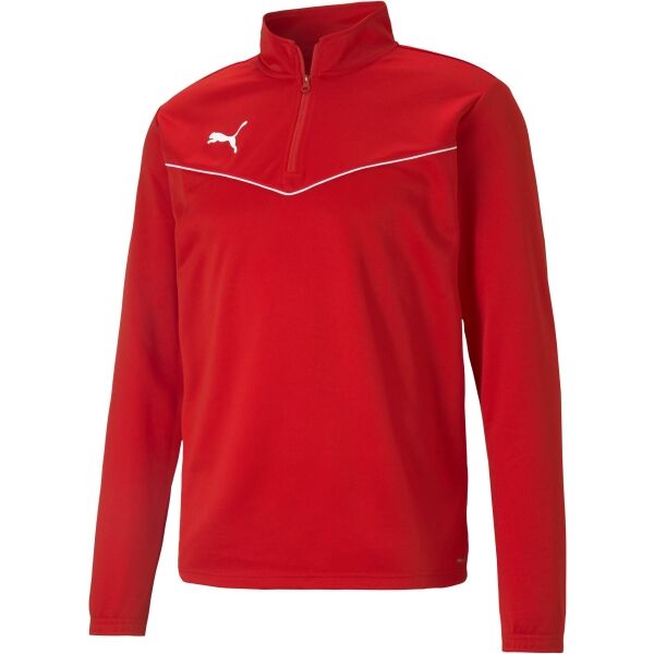 Puma TEAMRISE 1 4 ZIP TOP Pánská mikina se zipem