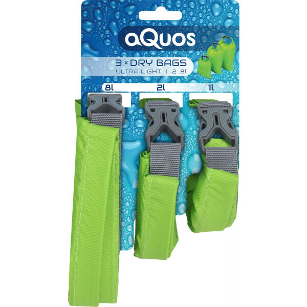 AQUOS UL DRY BAG 1 2 8L Set tří vodotěsných vaků