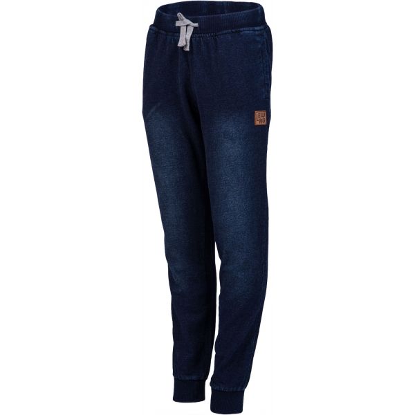 Lewro MONTY Dětské tepláky džínového vzhledu