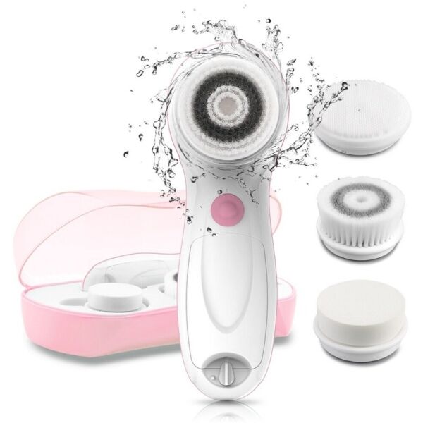 TOUCH BEAUTY CLEANSING BRUSH 3IN1 0759A Čistící kartáč na pleť 3v1 růžový