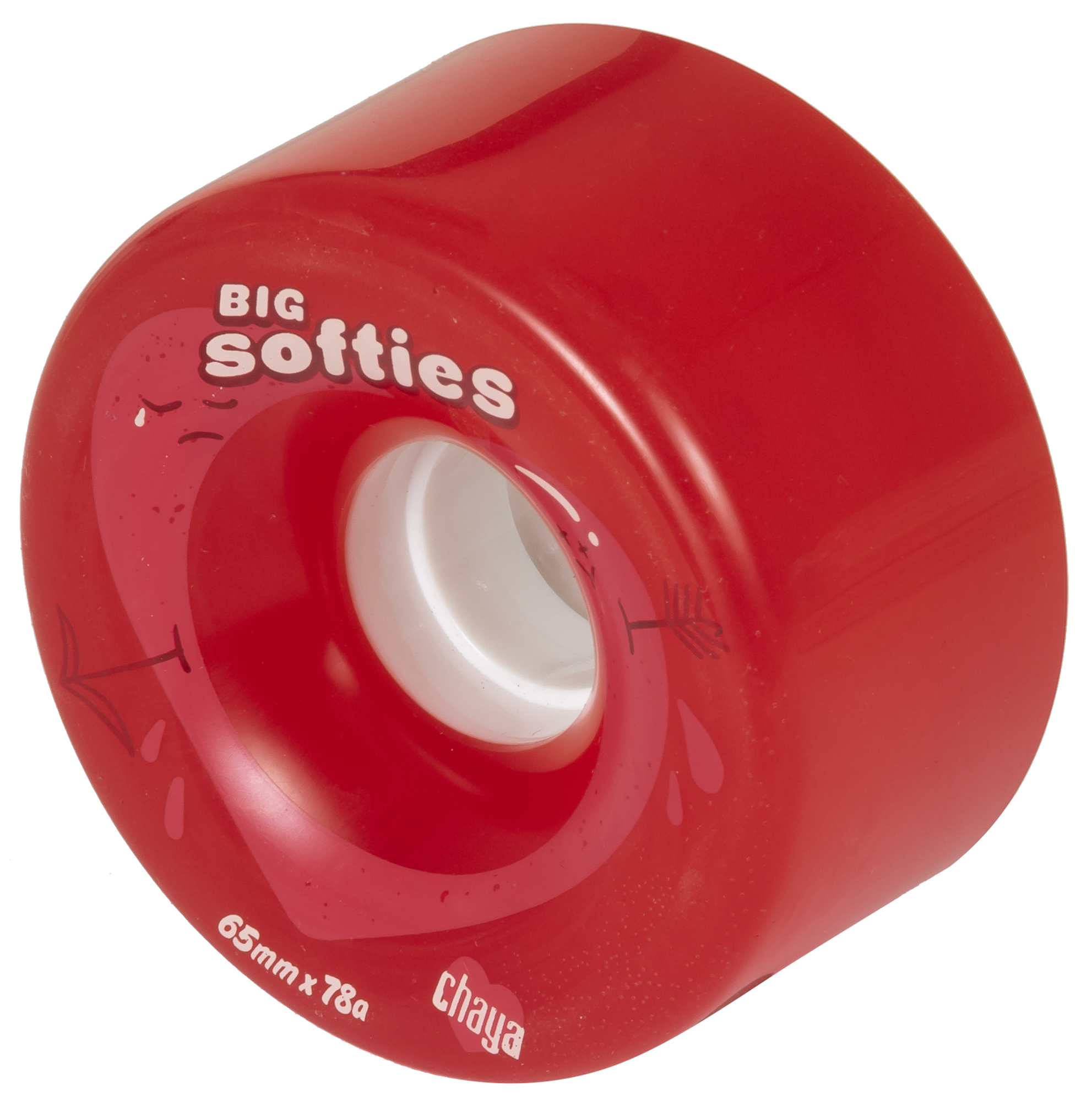 Powerslide Kolečka Chaya Big Softies Clear Red (4ks)