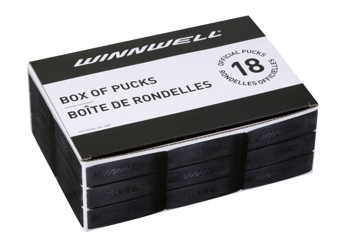 Winnwell Hokejový puk Winnwell černý oficiální (18ks) BOX