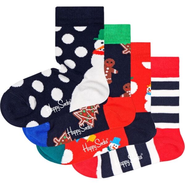 HAPPY SOCKS HOLIDAY GIFT SET 4P Dětské ponožky