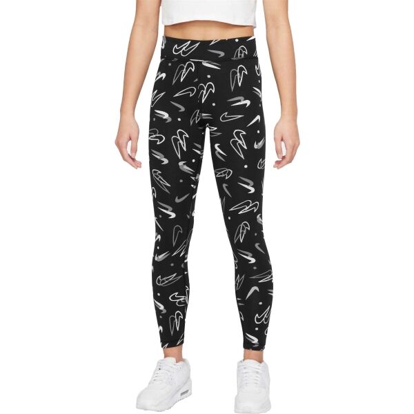 Nike NSW ESSNTL MR LGGNG SSNL PRN Dívčí legíny