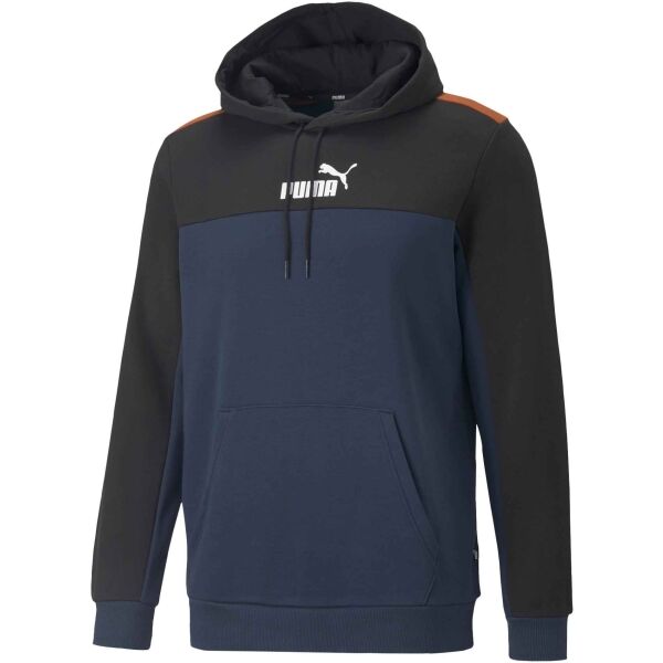 Puma ESS + BLOCK HOODIE FL Pánská mikina