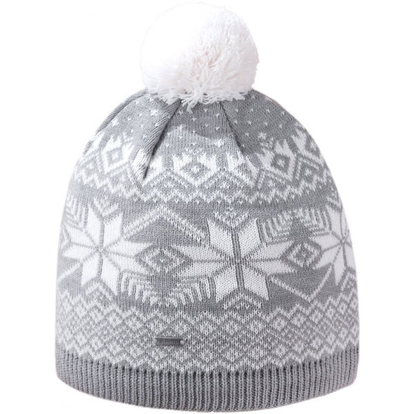 Kama ČEPICE MERINO A151 Pletená podlouhlá zimní čepice s bambulí