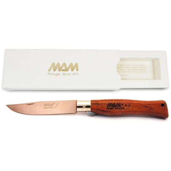 MAM DOURO 2062 BRONZE TITANIUM BUBINGA Zavírací nůž s pojistkou