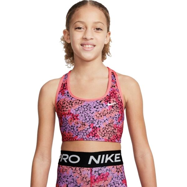 Nike G NK DF SWOOSH AOP REV BRA Dívčí sportovní podprsenka