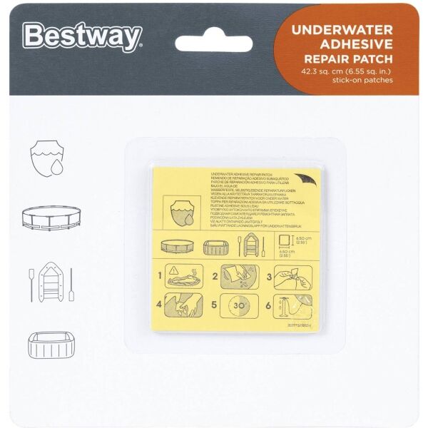 Bestway UNDERWATER ADHESIVE REPAIR PATCH Sada záplat