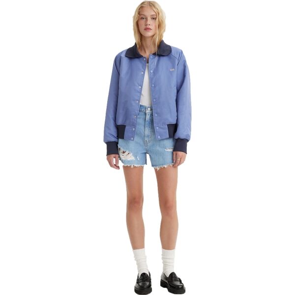 Levi's HIGH WAISTED MOM SHORT Dámské džínové kraťasy