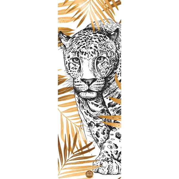 YOGGYS DESIGN YOGA MAT 5.5 MM GOLDEN LEOPARD Podložka na jógu