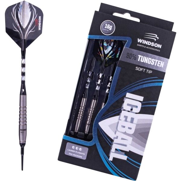 Windson ICEBALL 16 G TUNGSTEN SET Set wolframových šipek s měkkými hroty