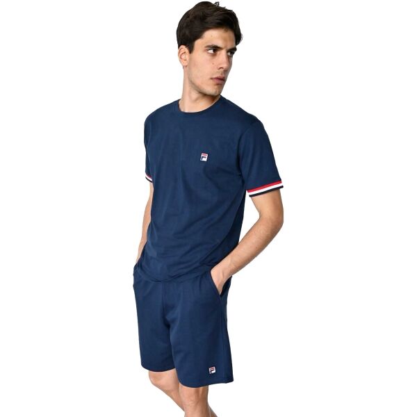 Fila JERSEY STRETCH SS T-SHIRT FRENCH TERRY HORTS PYJAMAS M Pánské pyžamo