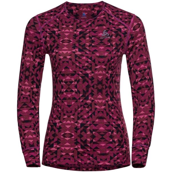 Odlo W BL TOP ACTIVEWARM ECO GRAPHIC Dámské funkční triko