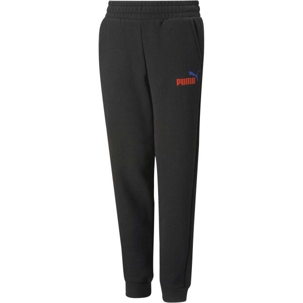 Puma ESS + 2 COL LOGO PANTS FL B Chlapecké tepláky