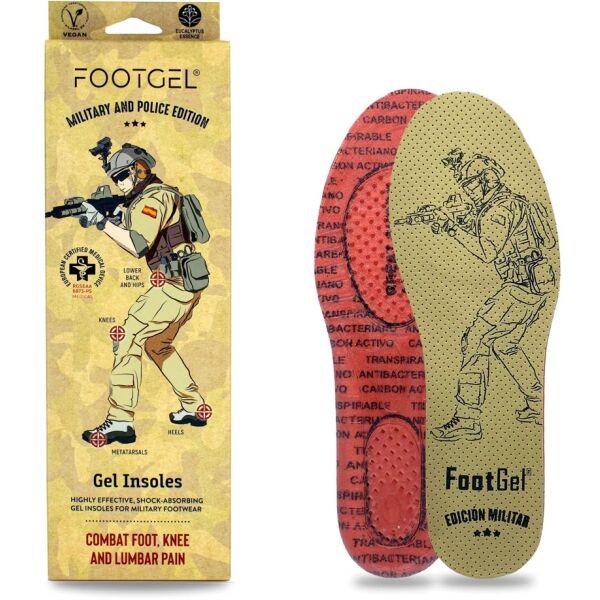 FOOTGEL MILITARY Gelové vložky