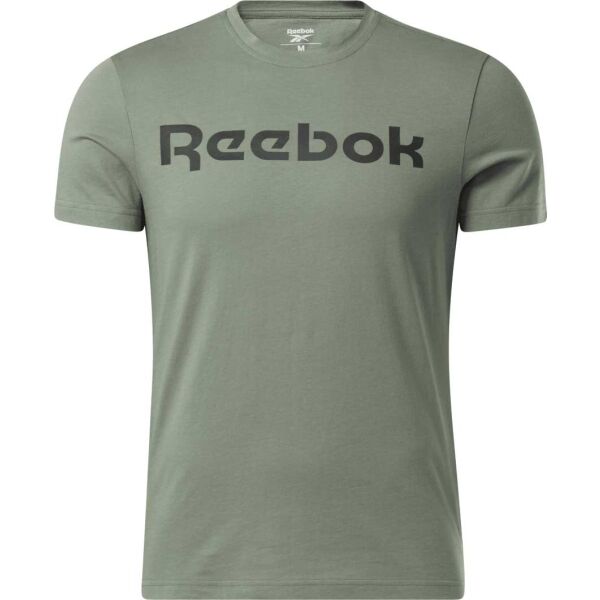 Reebok GS REEBOK LINEAR READ TEE KHK Pánské triko